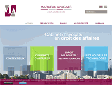 Tablet Screenshot of marceau-avocats.com